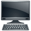 डेस्कटॉप कंप्यूटर इमोजी U+1F5A5
