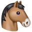 घोड़ा चेहरा इमोजी U+1F434
