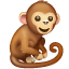 बंदर इमोजी U+1F412