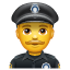 पुलिसकर्मी U+1F46E