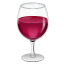 वाइन ग्लास इमोजी U+1F377